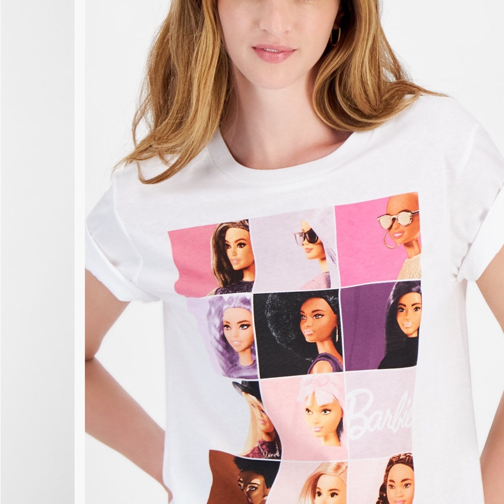 Barbie Graphic Women's White T-Shirt